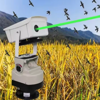 Est-ce une caméra ? Non, c'est un répulsif laser pour oiseaux