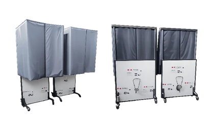 Bouclier anti-rayonnement à rayons X-de chevet pliable pour radiographie portable